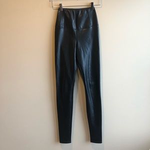 Wilfred Free Black Faux Leather Leggings